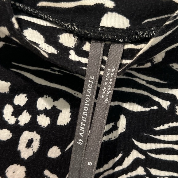 Anthropologie Animal Print Mock Neck Long Sleeve Top - Picture 2 of 4